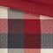 Queen Herringbone Comforter Set, 7-Piece Buffalo Plaid Bedding Collection